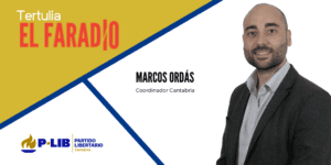 Marcos Ordás en la tertulia de El Faradio